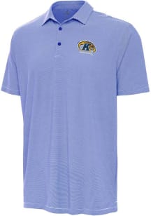 Antigua Kent State Golden Flashes Mens Navy Blue Twine Short Sleeve Polo