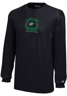 Champion Dallas Stars Youth Black Hockey Puck Long Sleeve T-Shirt