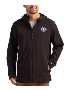 Cutter and Buck TCU Horned Frogs Mens Black Vault Camano Light Weight Jacket