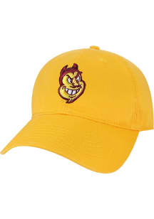 Legacy Arizona State Sun Devils Sparky Face EZA Twill Adjustable Hat - Gold