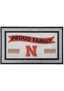 Nebraska Cornhuskers Proud Family 18x30 Door Mat