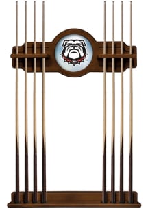 Georgia Bulldogs Mascot Solid Wood Cue Rack Pool Table