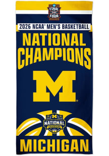 Michigan Wolverines 30x60 Spectra 2026 MBB National Champion Beach Towel