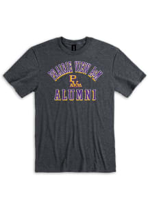 Prairie View A&M Panthers Dark Grey Alumni Number One Short Sleeve T Shirt