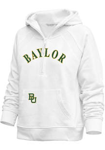 Baylor Bears Womens White Asana Hooded Sweatshirt