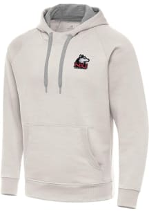 Antigua Northern Illinois Huskies Mens White Victory Long Sleeve Hoodie