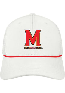 Legacy Maryland Terrapins Mid-Pro Snap trucker Adjustable Hat - White