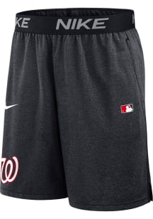 Nike Washington Nationals Mens Charcoal Authentic Knit Shorts