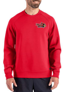 Cutter and Buck Illinois State Redbirds Mens Red Roam Long Sleeve Crew Sweatshirt