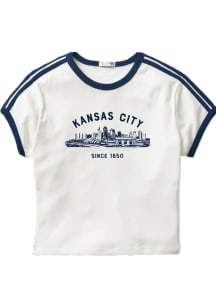 Kansas City Womens White Skyline Short Sleeve T-Shirt