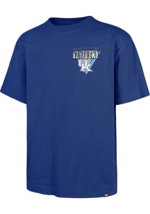 47 Kentucky Wildcats Blue Under Bar Football Foundation Short Sleeve Fashion T Shirt
