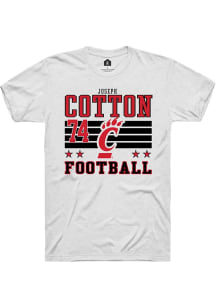 Joseph Cotton Cincinnati Bearcats White Football NIL Striped Short Sleeve Player T Shirt