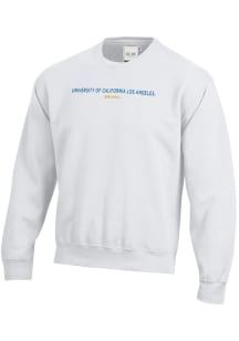 Gear For Sports UCLA Bruins Mens White Big Cotton Long Sleeve Crew Sweatshirt