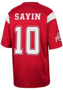 Julian Sayin  Colosseum Ohio State Buckeyes Red Football NIL Replica Football Jersey