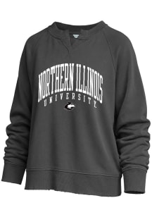 Northern Illinois Huskies Womens Black Willow Crew Sweatshirt