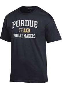 Champion Purdue Boilermakers Black Big Ten Jersey Short Sleeve T Shirt