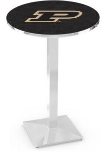 Purdue Boilermakers Chrome Square Base Pub Table