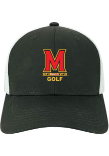 Legacy Maryland Terrapins Golf Mid Pro Snap Trucker Adjustable Hat - Black