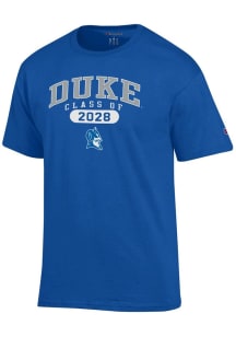 Champion Duke Blue Devils Blue Class of 2028 Jersey Short Sleeve T Shirt