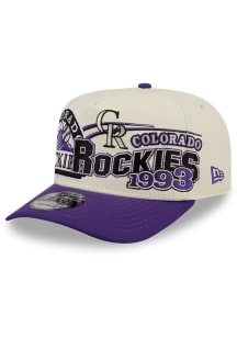 New Era Colorado Rockies Classic AF 9FIFTY Adjustable Hat - White
