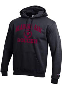 Champion Alabama A&M Bulldogs Mens Black Soccer Powerblend Long Sleeve Hoodie