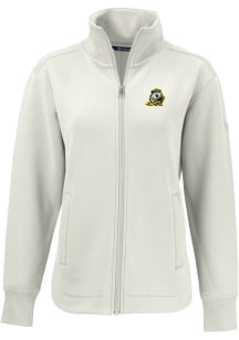 Cutter and Buck Oregon Ducks Womens White Roam Light Weight Jacket