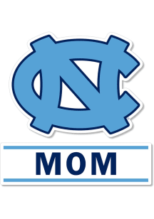 North Carolina Tar Heels 3 Inch Mom Auto Decal - Light Blue