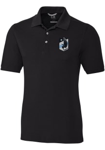 Cutter and Buck Minnesota United FC Mens Black Advantage Short Sleeve Polo