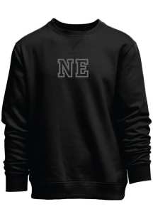 Nebraska Womens Black Nebraska Puff Paint Crew Sweatshirt