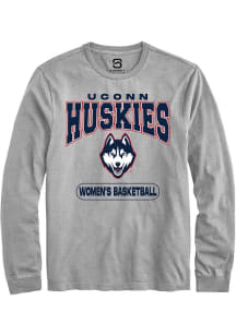 Summit Sportswear UConn Huskies Grey Women's Basketball Long Sleeve T Shirt