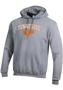 Champion Tennessee Volunteers Mens Grey Pill Box Grandpa Powerblend Long Sleeve Hoodie