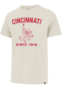 47 Cincinnati Bearcats Oatmeal Duster Vault Hanging Bearcat Short Sleeve Fashion T Shirt