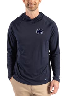 Cutter and Buck Penn State Nittany Lions Mens Navy Blue Prospect Eco Long Sleeve Hoodie