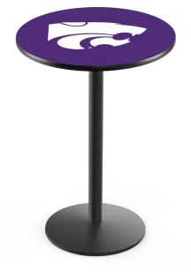 K-State Wildcats Black Round Base Pub Table