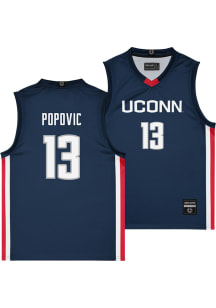 Jovana Popovic  Campus Ink UConn Huskies Youth NIL Navy Blue Basketball Jersey