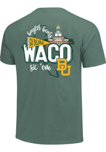 Baylor Bears Green Campus State Short Sleeve T Shirt