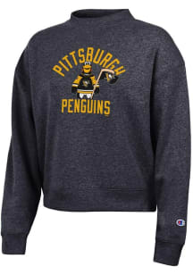 Champion Pittsburgh Penguins Womens Black Triumph Crew Sweatshirt
