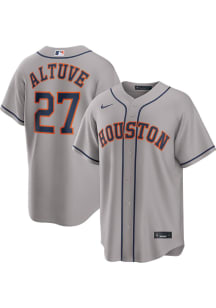 Jose Altuve Houston Astros Mens Replica Road Jersey - Grey