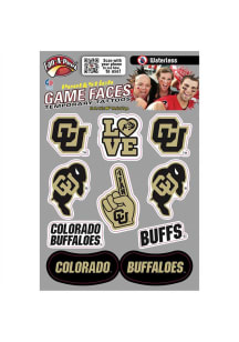 Colorado Buffaloes Multi-Design Face Tattoo