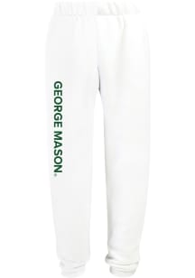 Hype and Vice George Mason University Womens Classic White Sweatpants
