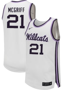 Khamari McGriff  Nike K-State Wildcats White NIL Name And Number Jersey