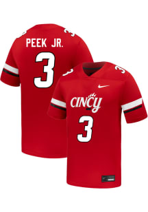 Antwan Peek Jr.  Nike Cincinnati Bearcats Red NIL Name And Number Football Jersey