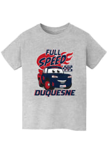 Vive La Fete Duquesne Dukes Youth Grey Full Speed Short Sleeve T-Shirt