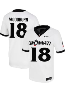 Kale Woodburn  Nike Cincinnati Bearcats White Football NIL Football Jersey