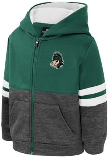 Colosseum Michigan State Spartans Toddler Bandit Long Sleeve Full Zip Sweatshirt - Green