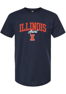 Summit Sportswear Illinois Fighting Illini Womens Navy Blue Aunt Short Sleeve T-Shirt