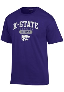 Champion K-State Wildcats Purple Class of 2027 Jersey Short Sleeve T Shirt