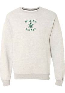 Summit Sportswear William & Mary Tribe Womens Ivory Dainty Pill Crew Sweatshirt