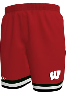 Under Armour Wisconsin Badgers Mens Red Gameday Armourfuse Mesh Shorts