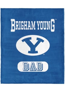 BYU Cougars Dad Silk Touch Fleece Blanket - Blue